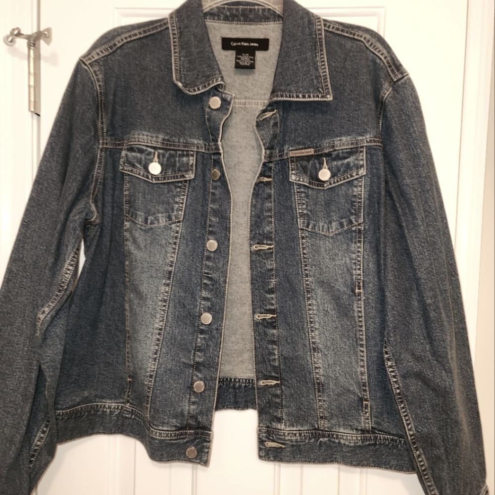 Calvin klein demin jacket size xl